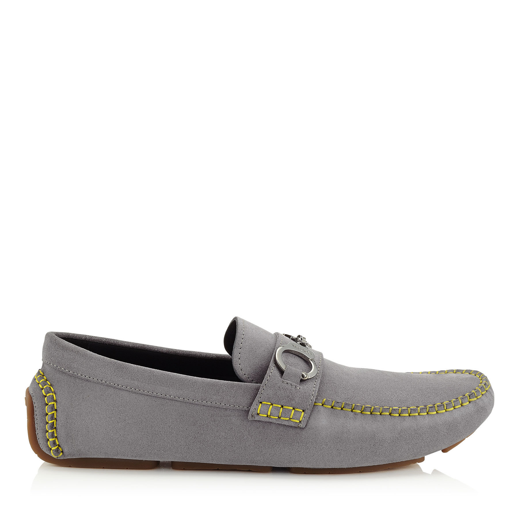 Lyst Jimmy Choo Brogan Cloud Grey Dry Suede Driving