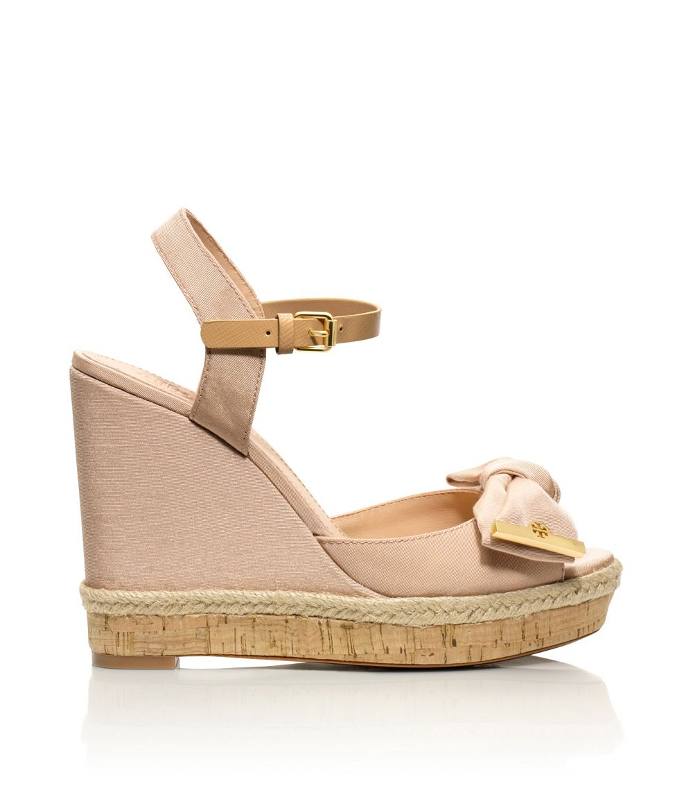 Tory Burch Penny Wedge Sandal in Pink (CAMELLIA PINK) | Lyst