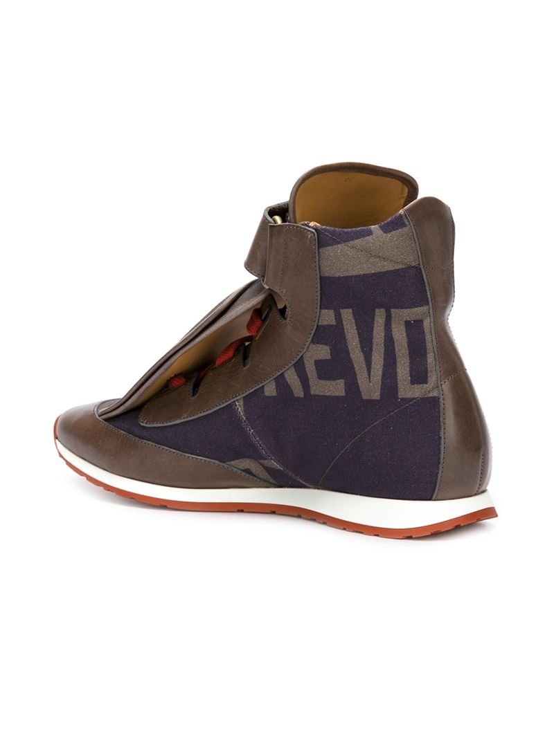 Vivienne westwood Three Tongue High-top Sneakers in Gray ...