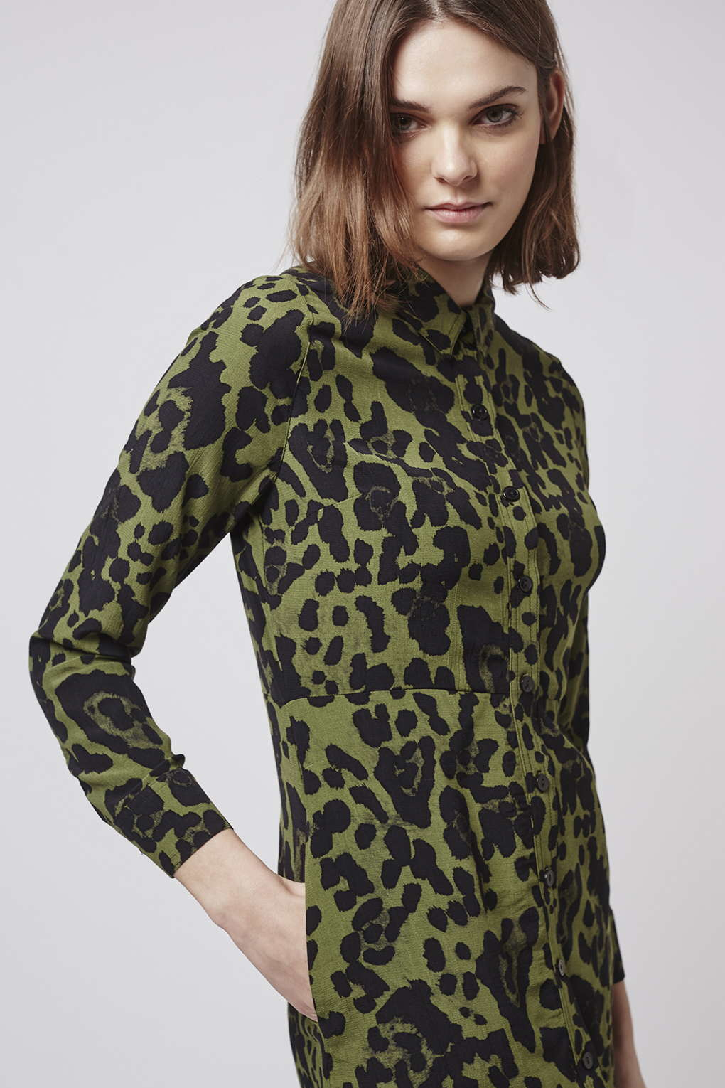 topshop leopard shirt