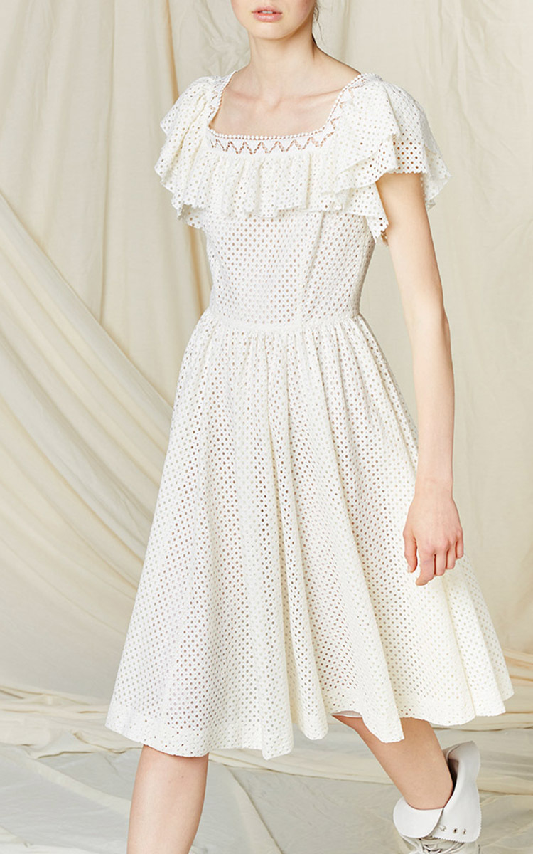 philosophy di lorenzo serafini ruffle dress