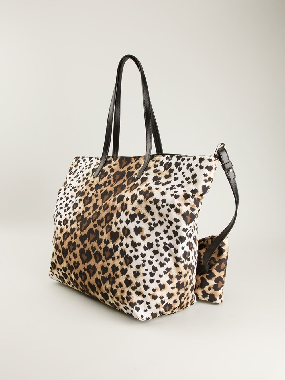 Lyst - Red Valentino Leopard Print Tote Bag in Natural