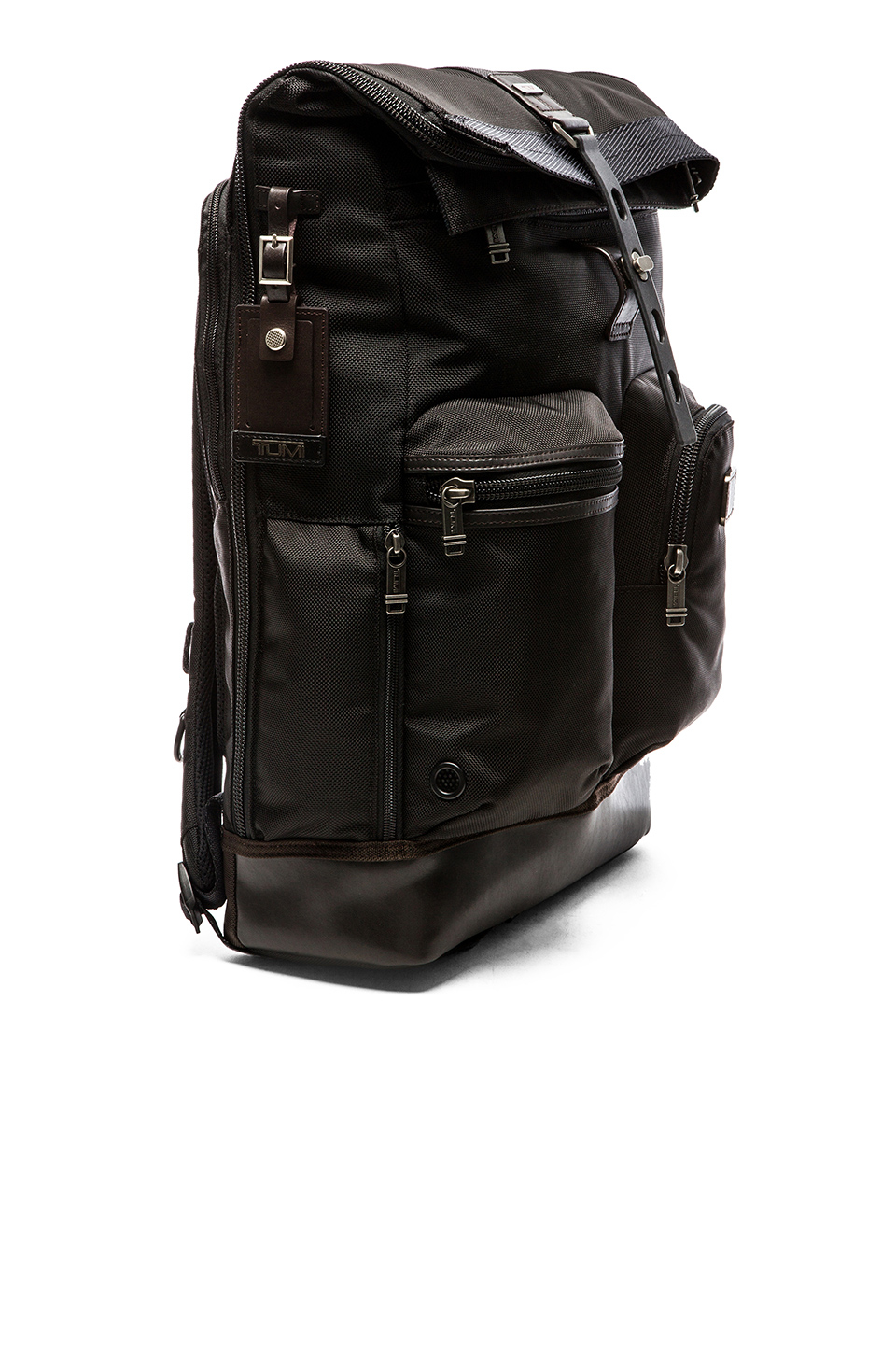 Tumi Alpha Bravo Luke Roll-top Backpack in Brown | Lyst