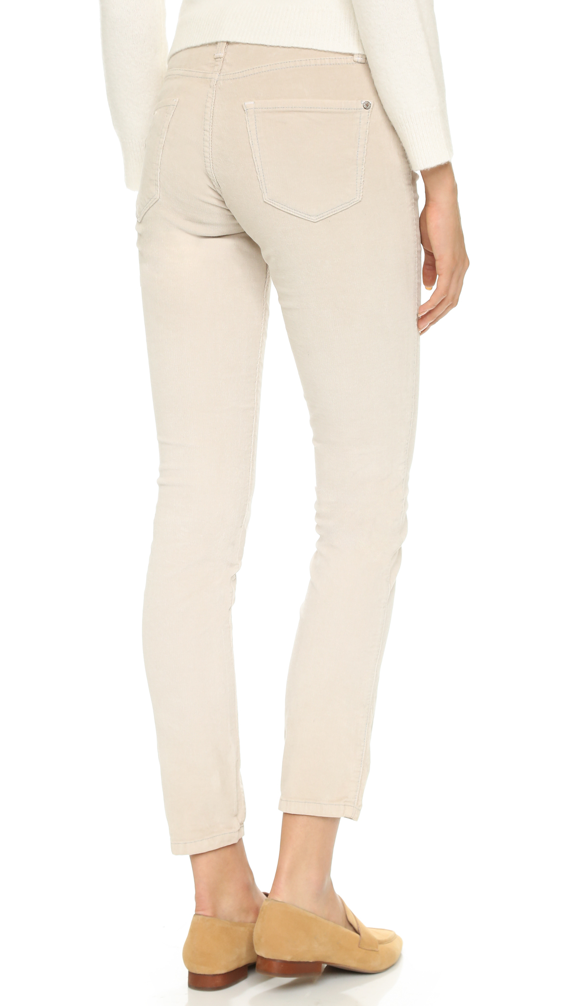 James jeans Penney Corduroy Cigarette Pants in Beige (Winter White ...