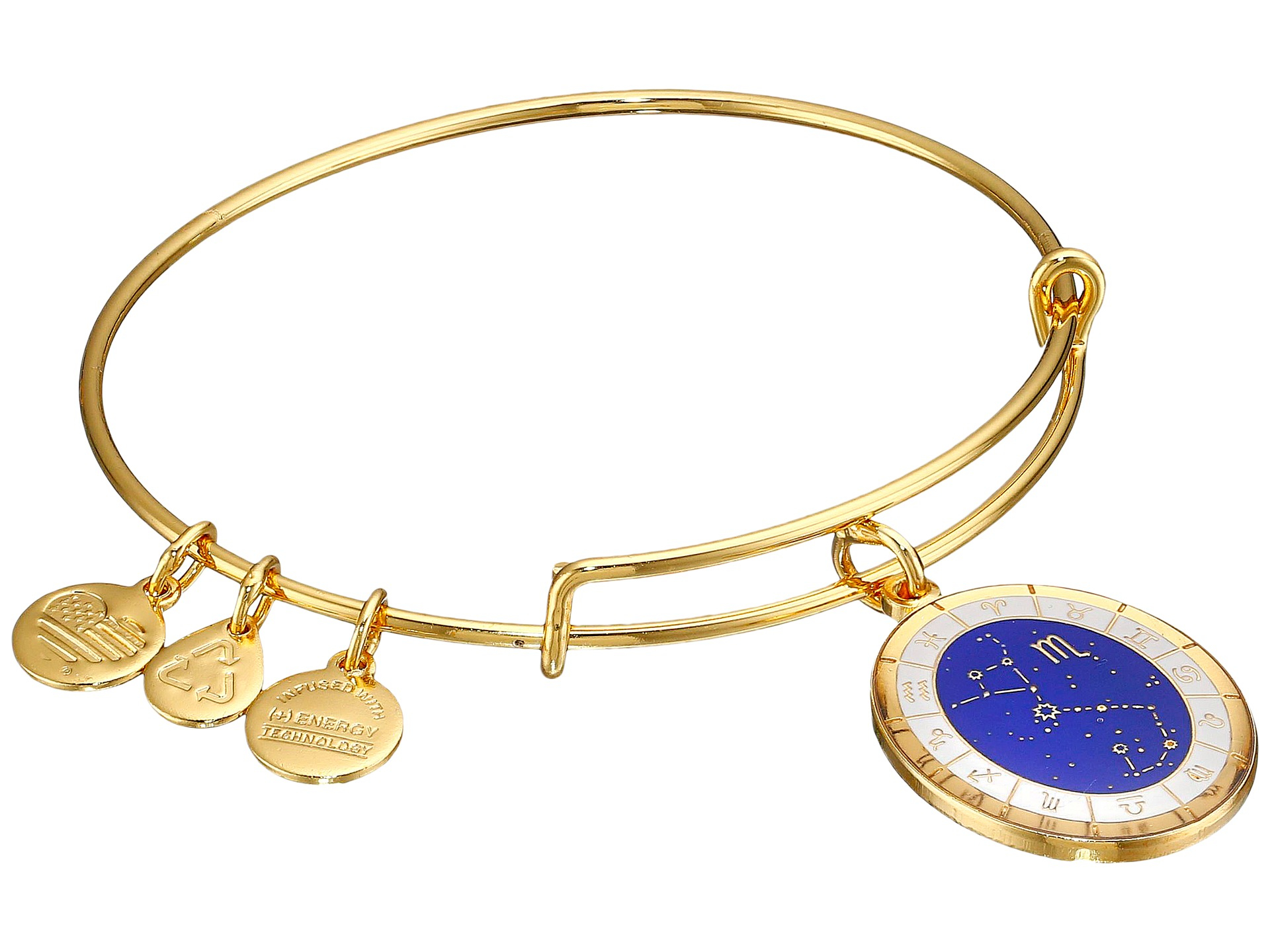 Lyst Alex And Ani Celestial Wheel Scorpio Constellation Bangle In Blue Gallery
