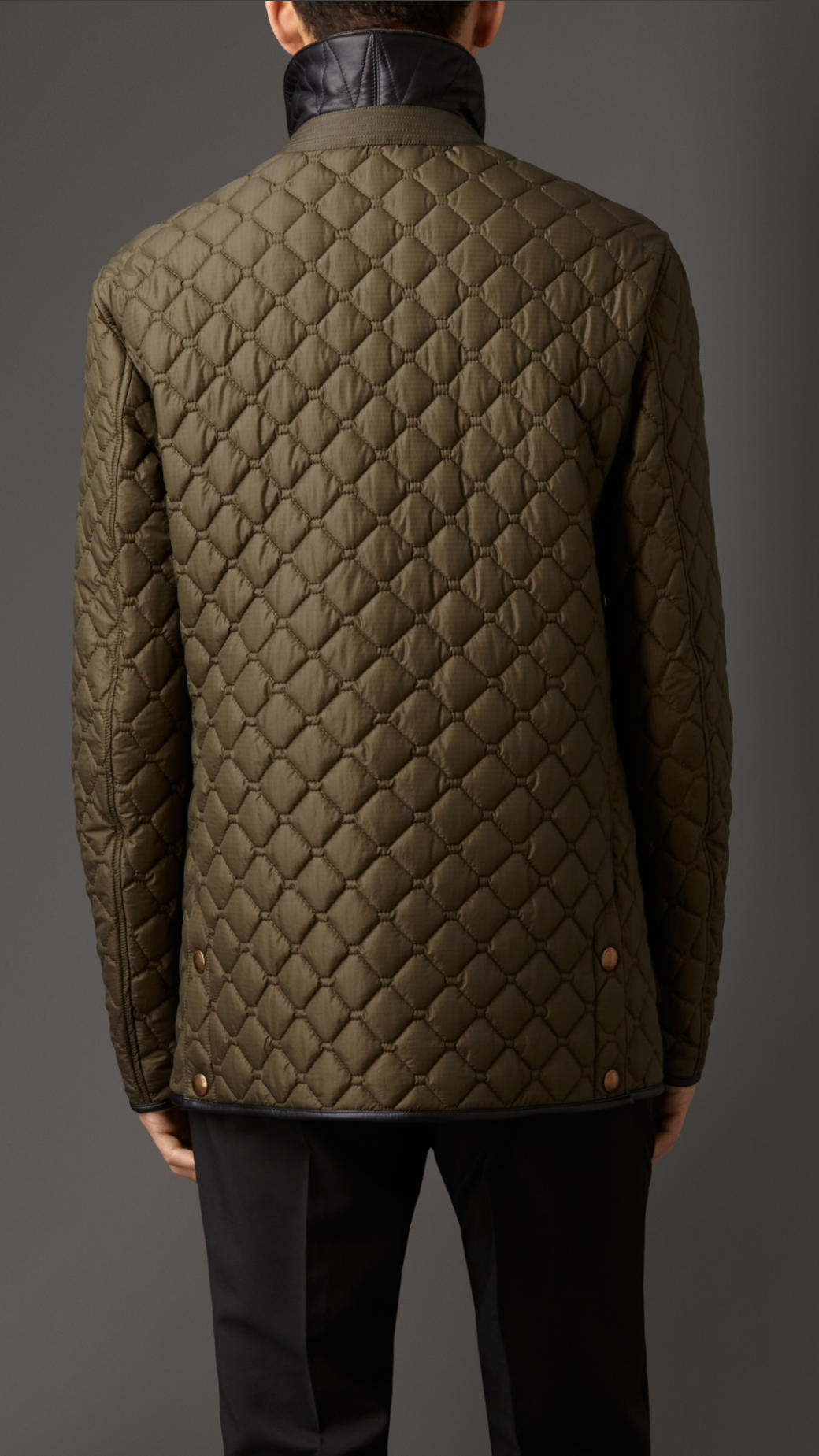 Lyst - Burberry Military Quilt Field Jacket in Green for Men