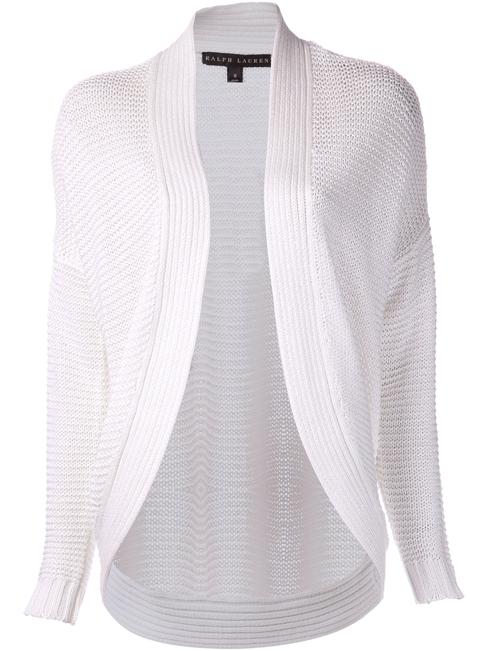 Ralph lauren Knit Cardigan in White | Lyst