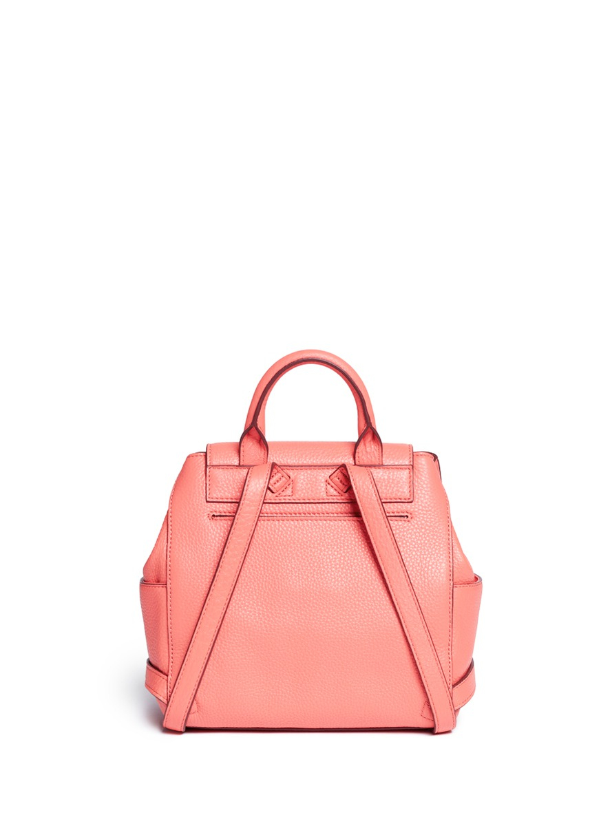 Lyst Tory Burch 'thea' Mini Leather Backpack in Pink