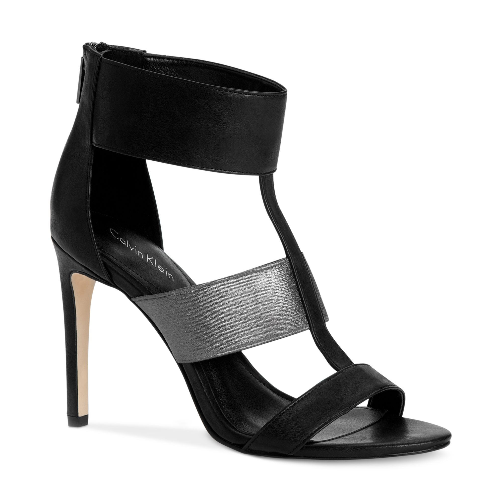 Calvin Klein Womens Angela Sandals in Black | Lyst
