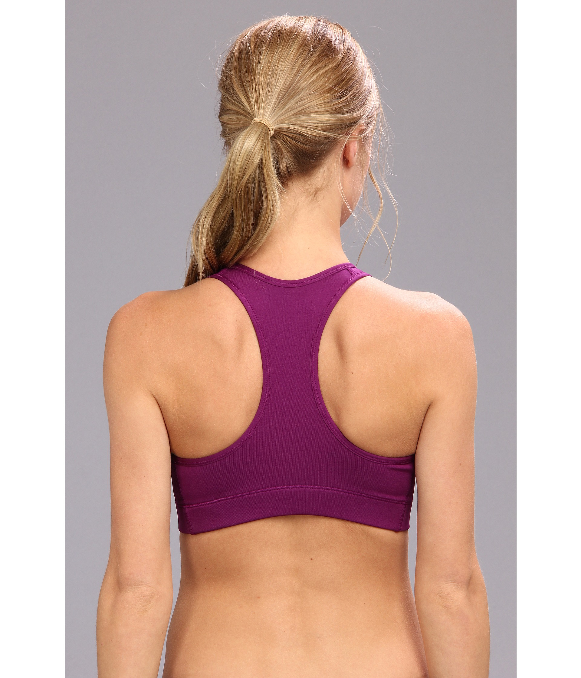 Lyst Nike Pro Victory Compression Sports Bra in Purple