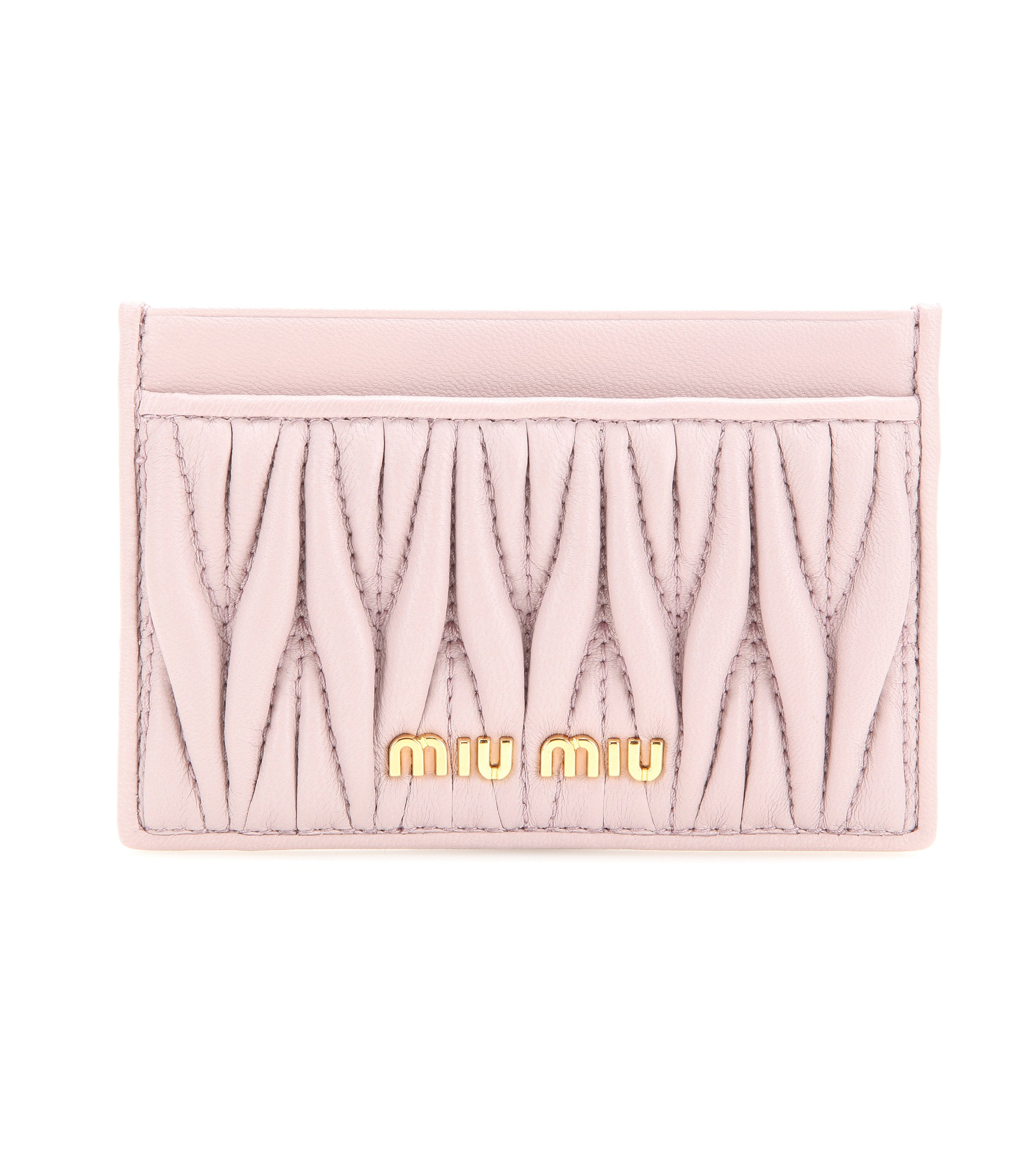 Miu Miu Matelasse Card Holder Miu Miu Matelasse Card Holder