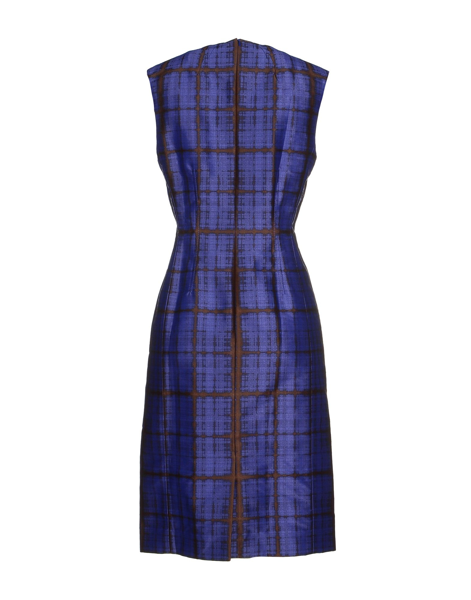 Carolina herrera Knee-length Dress in Blue (Bright blue) | Lyst