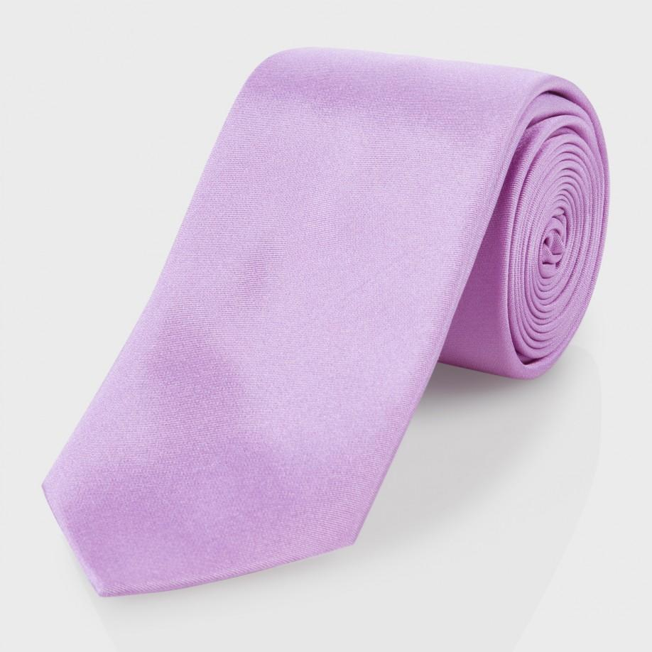 mauve shirt and tie