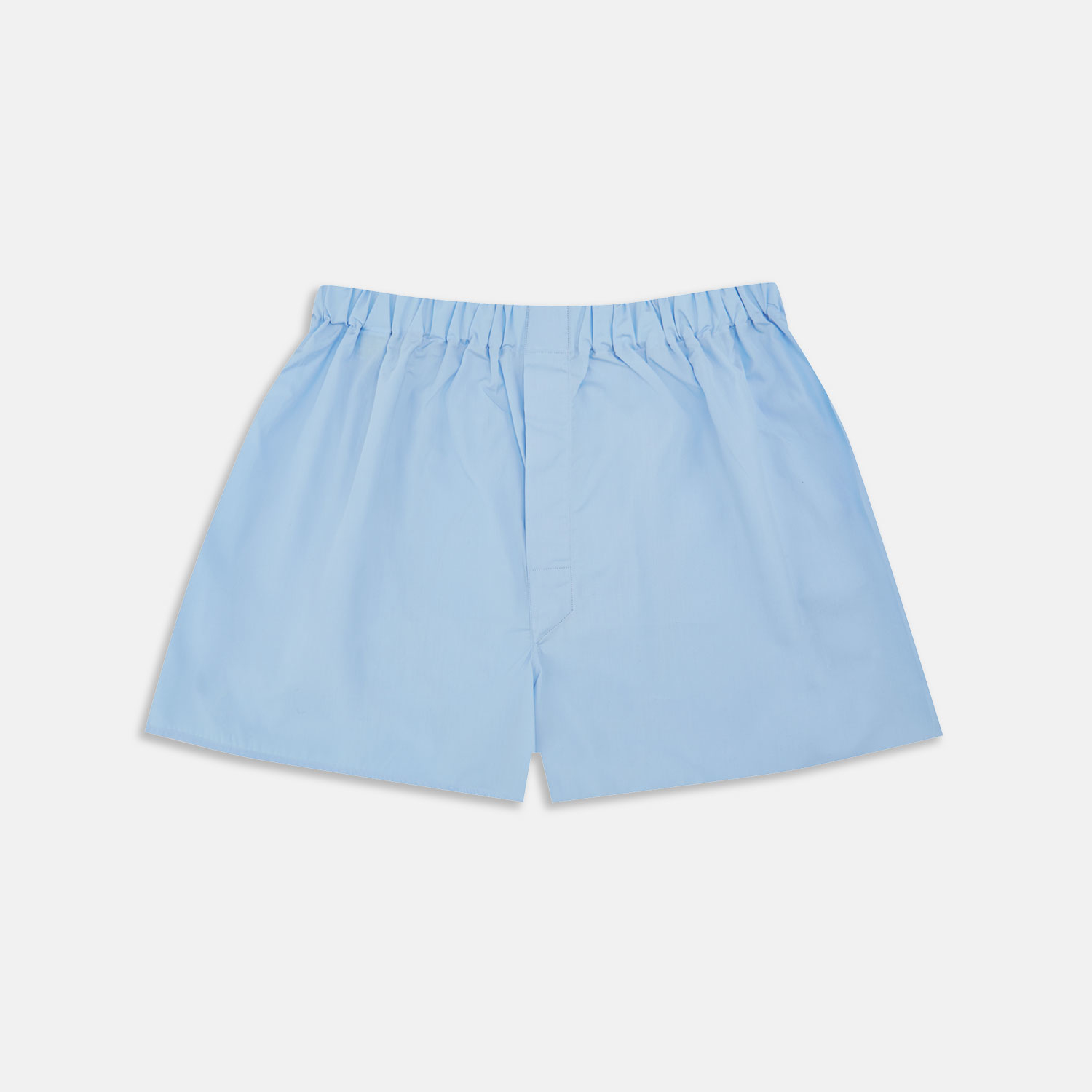 Turnbull & Asser Plain Light Blue Cotton Boxer Shorts for Men Lyst