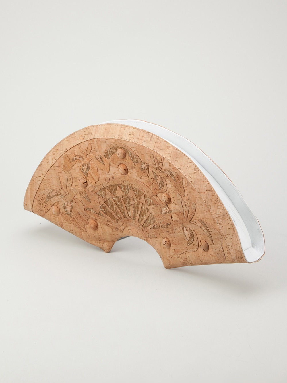 Holly fulton Cork Clutch in Natural Lyst