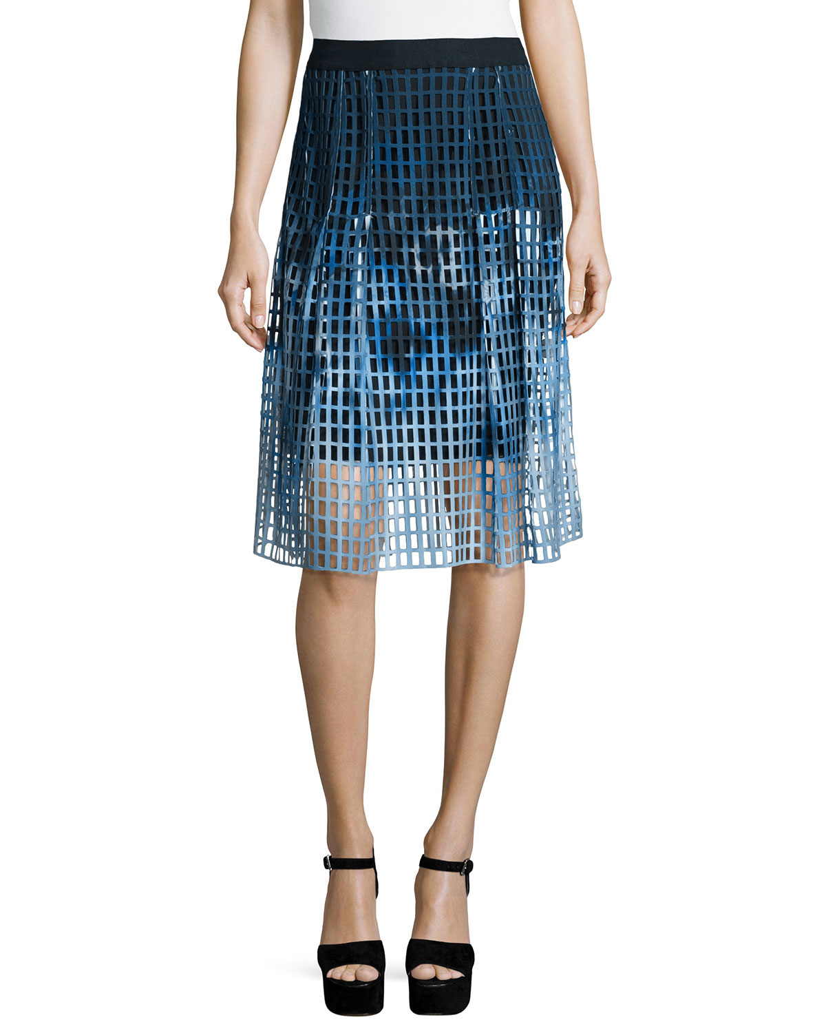 tahari maxi skirt