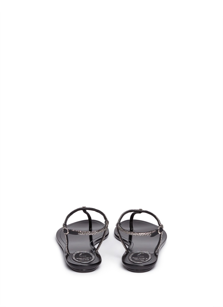 rene caovilla flat sandals