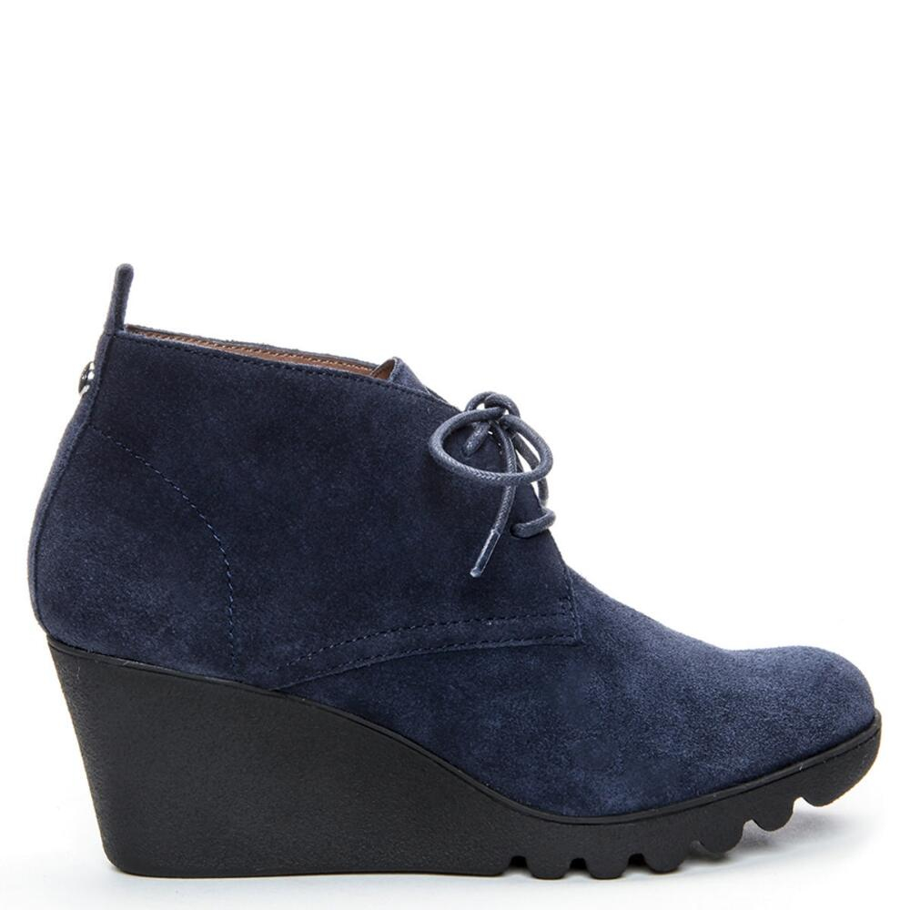 donald pliner suede lug side zip comfort booties