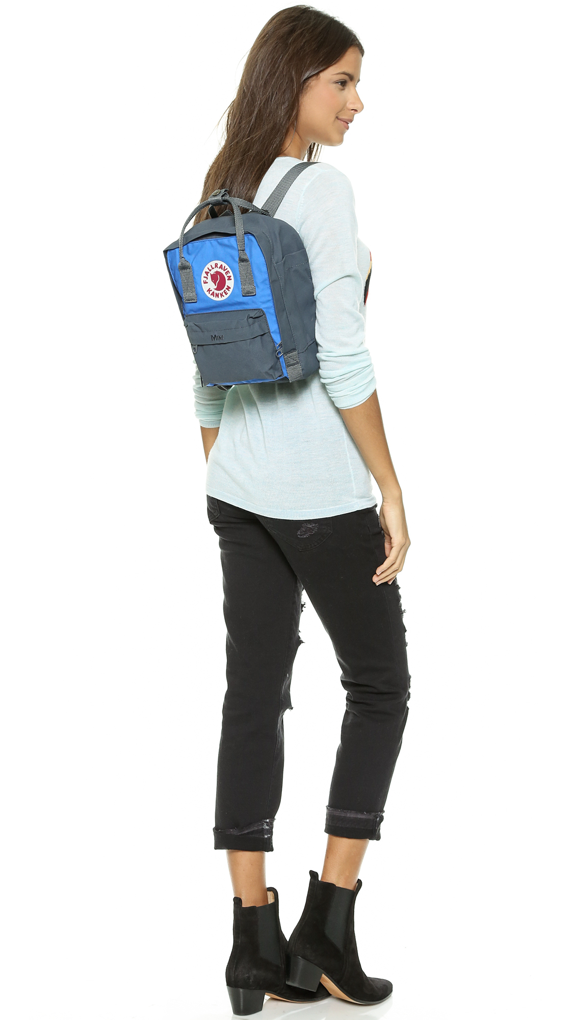 kanken backpack baby blue