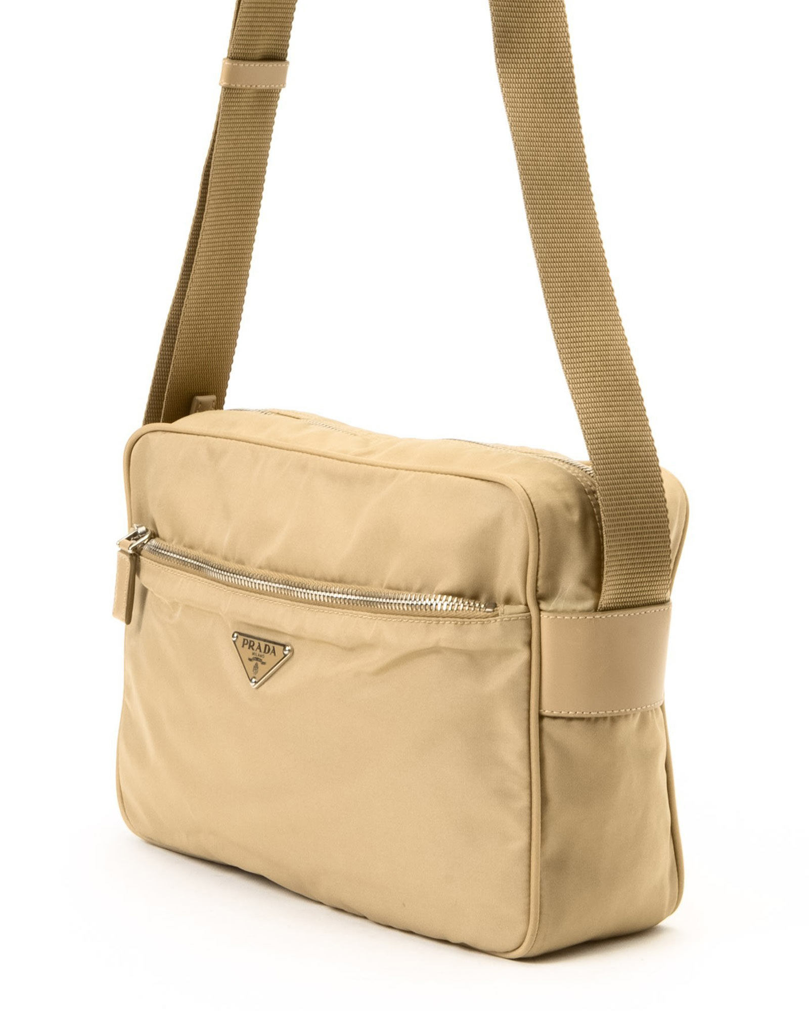 Lyst Prada Tessuto Shoulder Bag Vintage In Natural