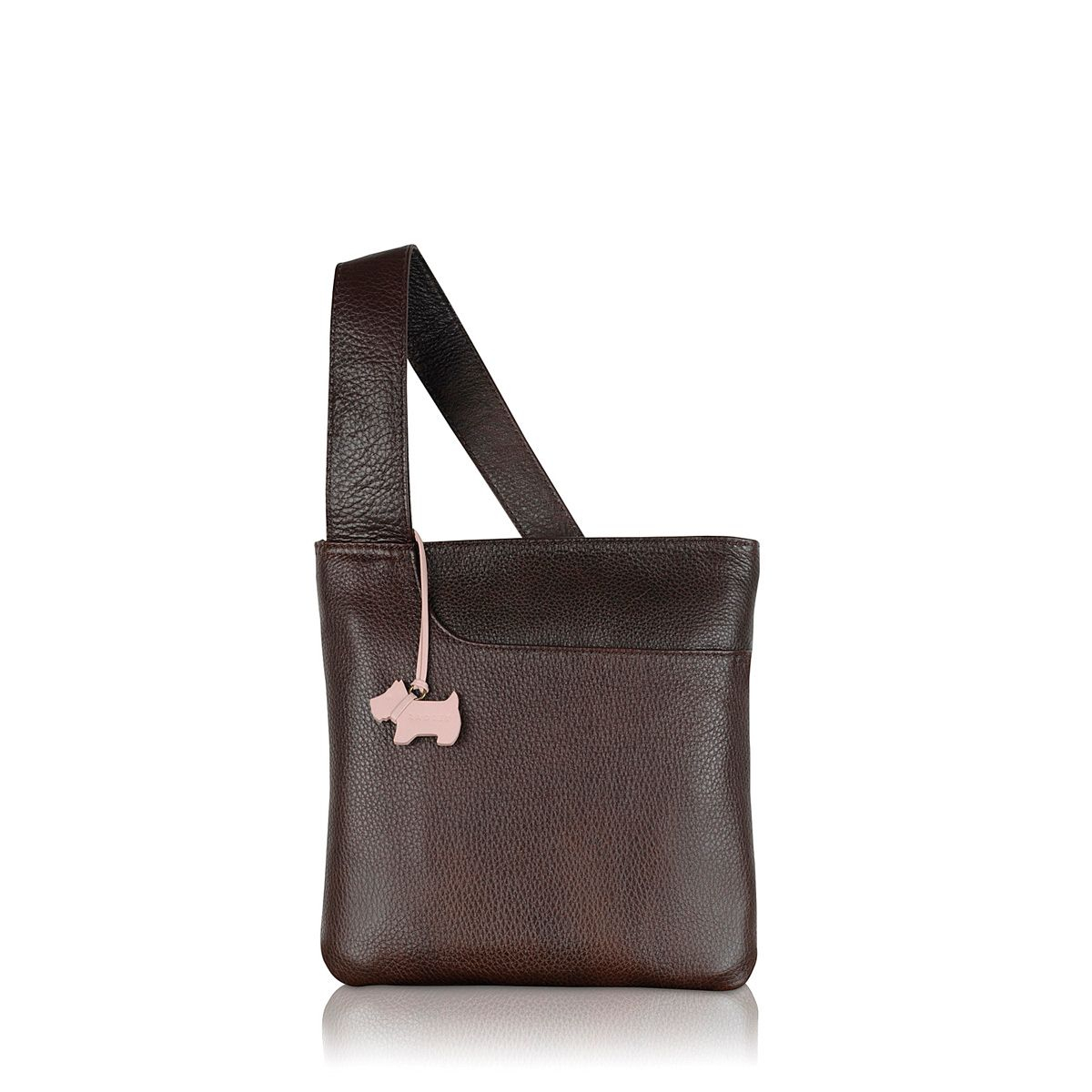 Radley Pocket Bag Small Ziptop Xbody Leather Brown Bag in Brown | Lyst
