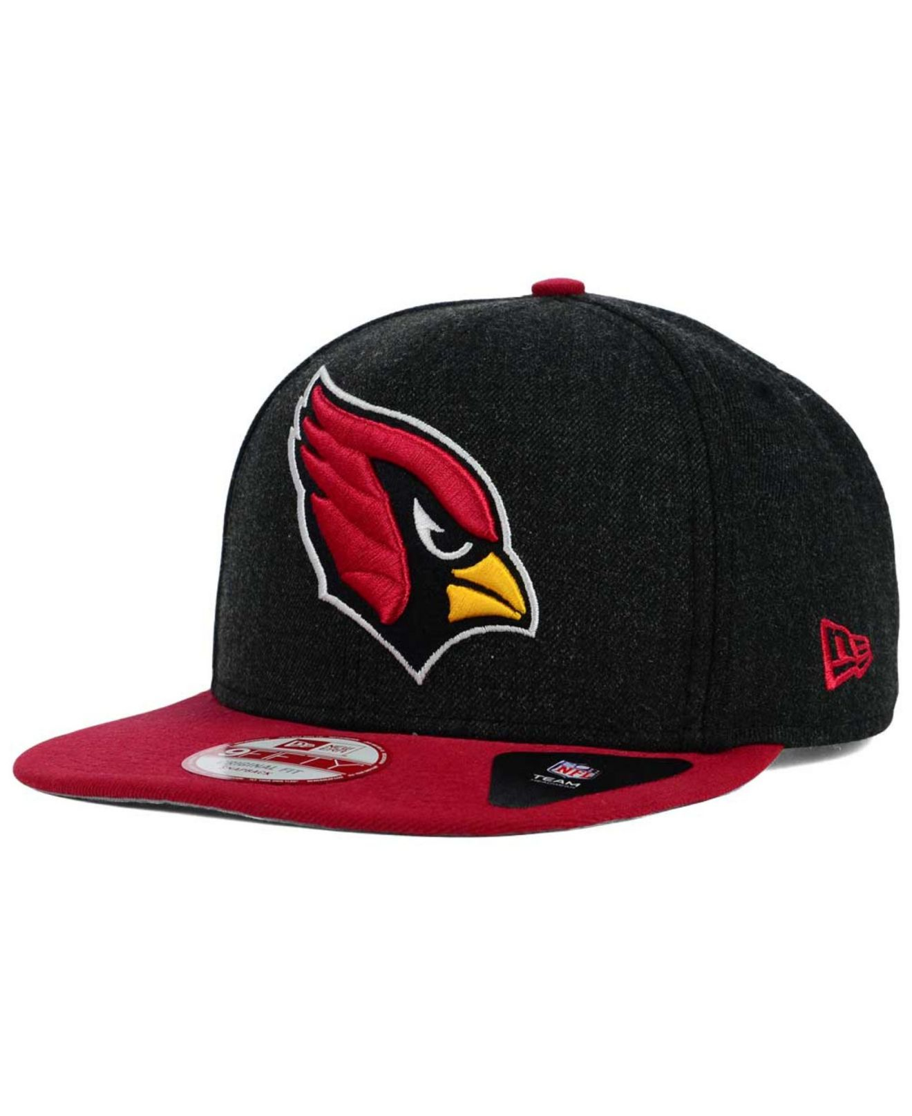 Lyst - Ktz Arizona Cardinals Logo Grand 9fifty Snapback Cap in Black ...