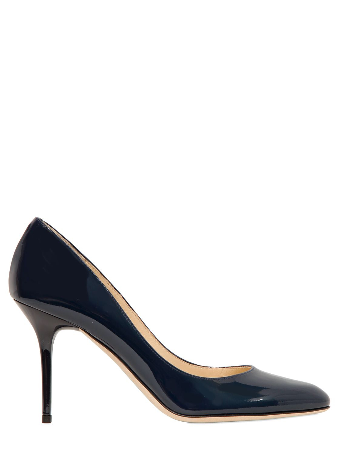 patent leather pumps in summer