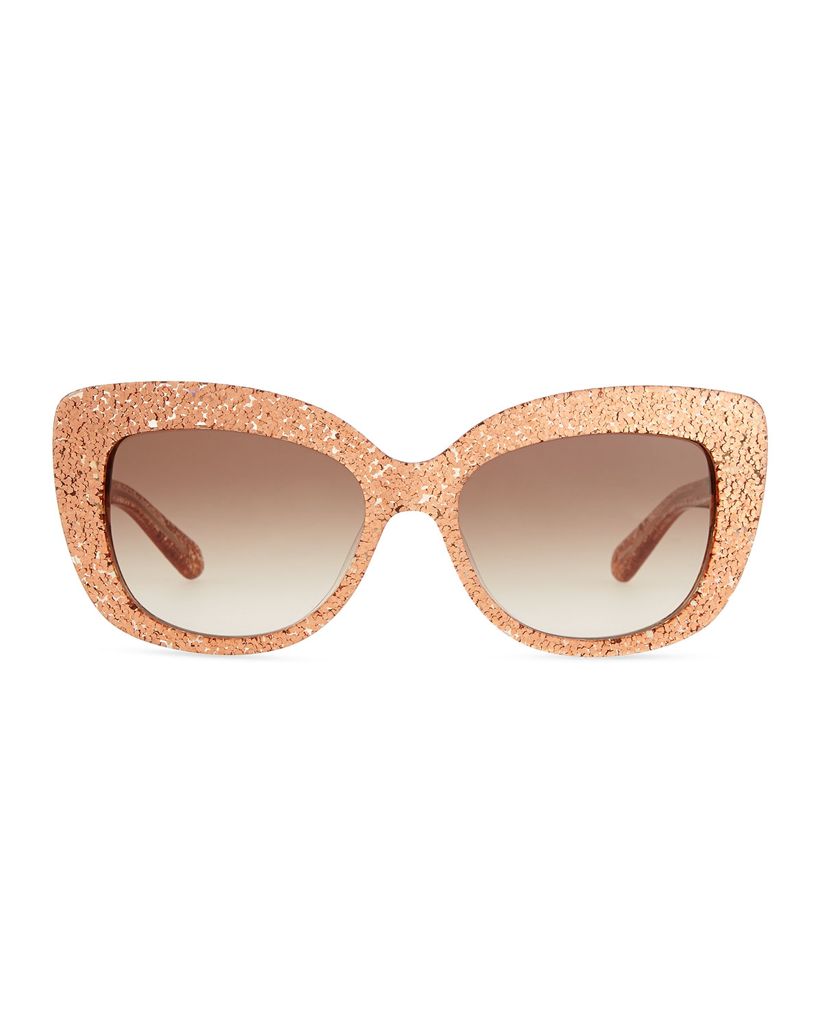 Lyst Kate Spade New York Ursula Glitter Cateye Sunglasses in Pink