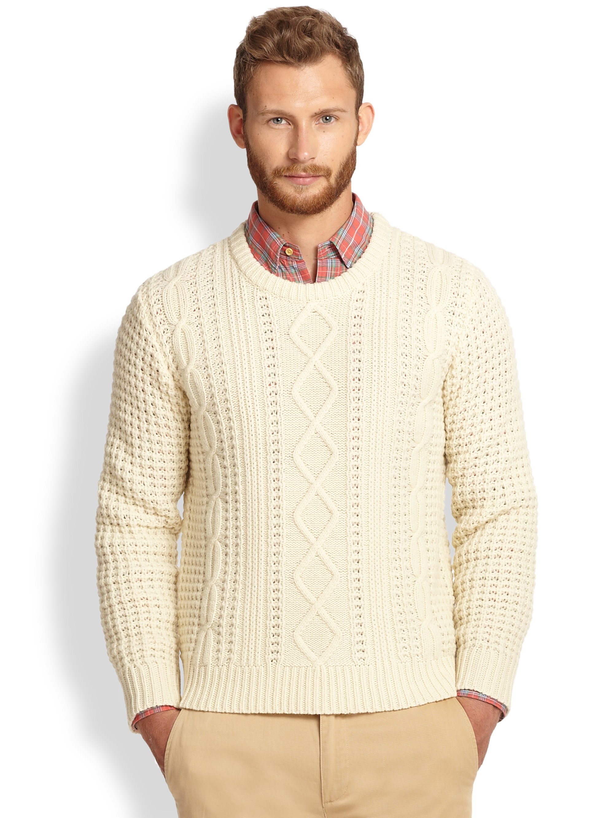 mens cable knit sweater canada