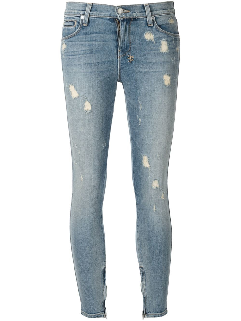 Lyst - Ksubi Cropped Skinny Jeans in Blue