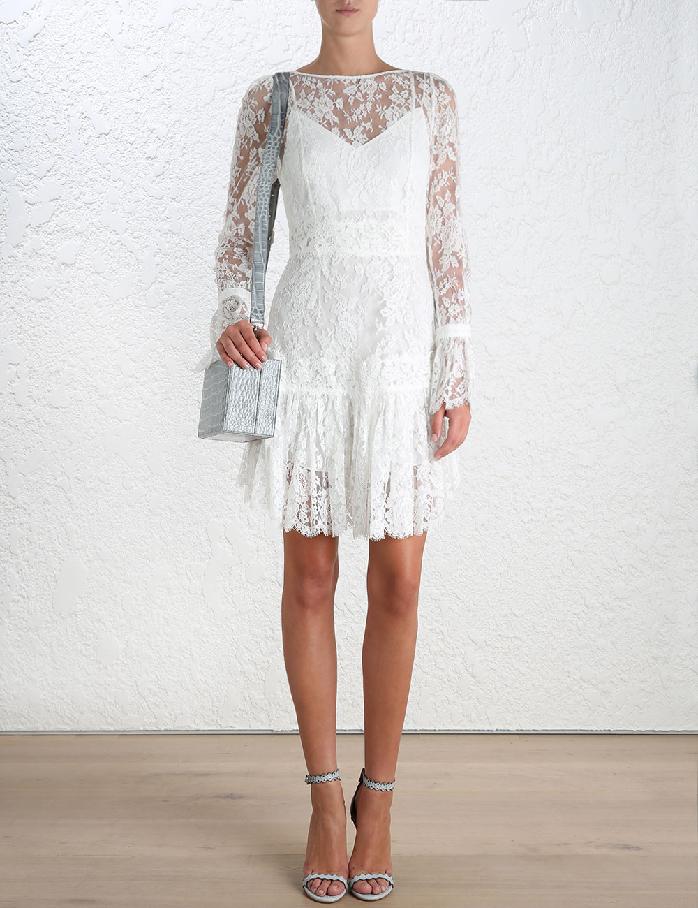 Lyst Zimmermann Havoc Lace Dress In White Gallery Women S Lace Dresses