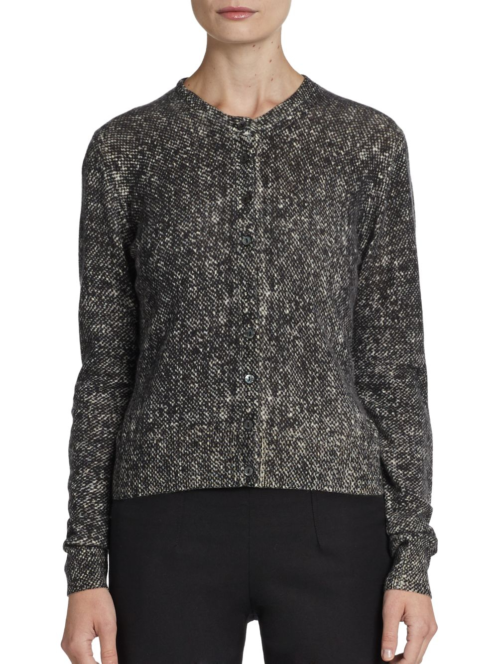 Lyst - Dolce & Gabbana Cashmere Tweed Cardigan Sweater in Gray