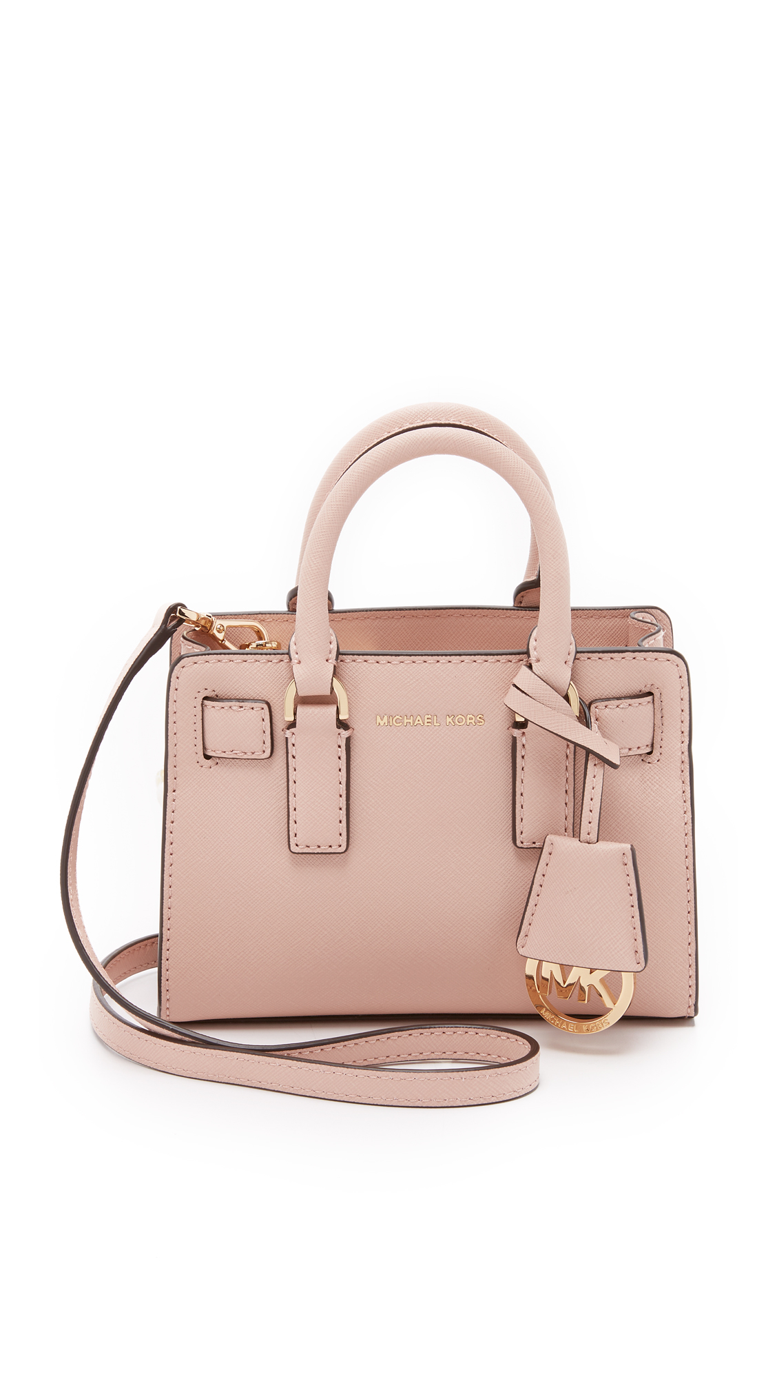 Lyst - Michael Michael Kors Dillon Saffiano-Leather Cross-Body Bag in Pink