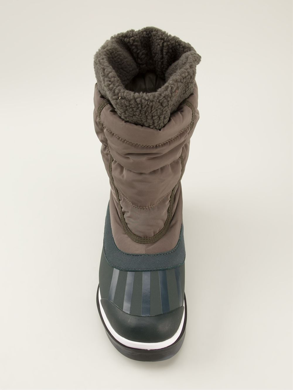 green winter boots