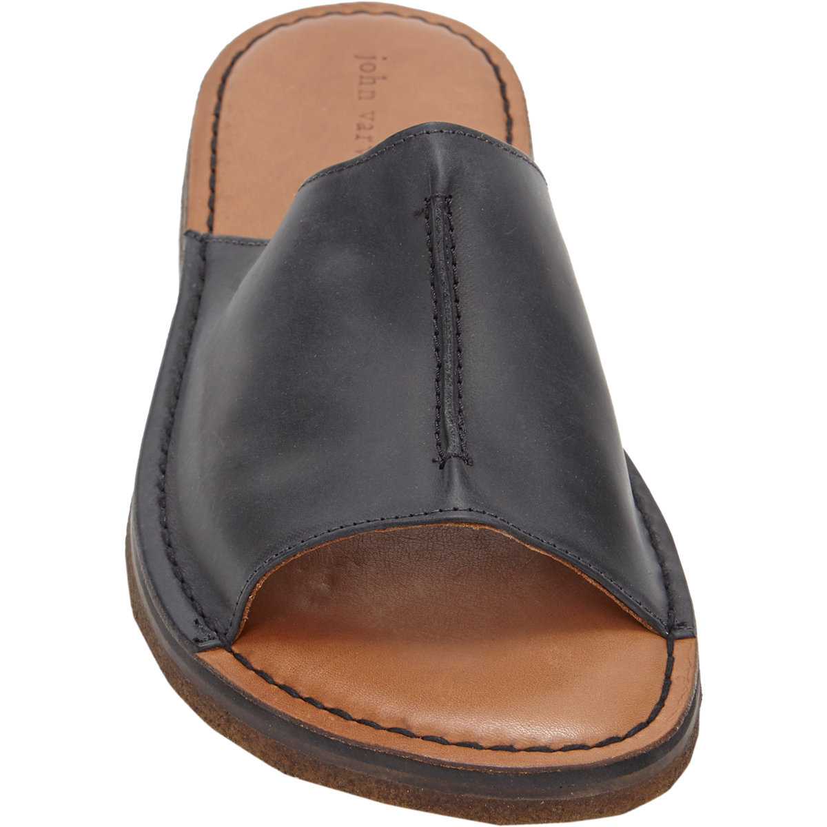 John varvatos Newton Slide Sandals in Black for Men | Lyst