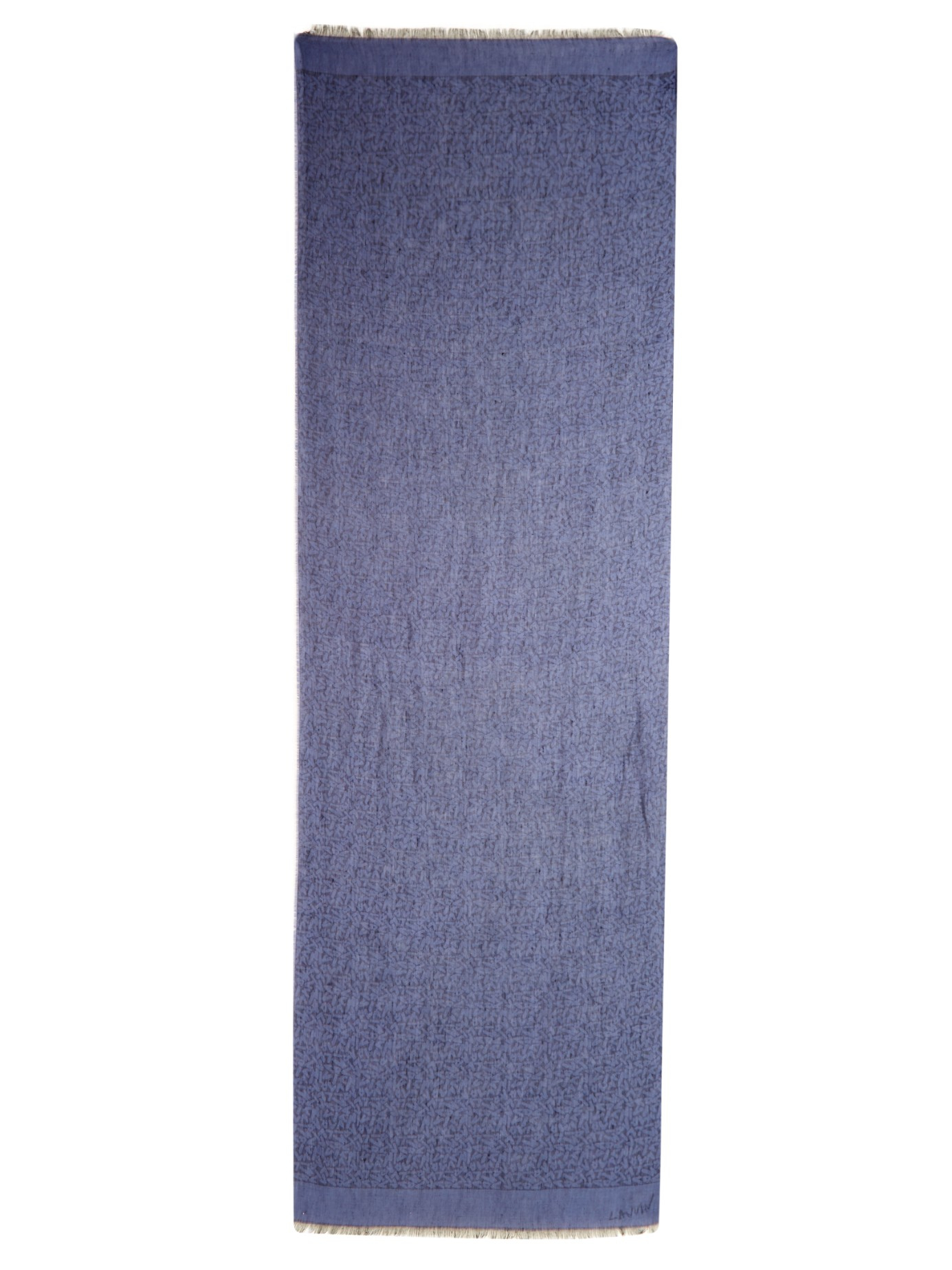 Lyst - Lanvin Monogram Linen And Cashmere-blend Scarf in Blue for Men