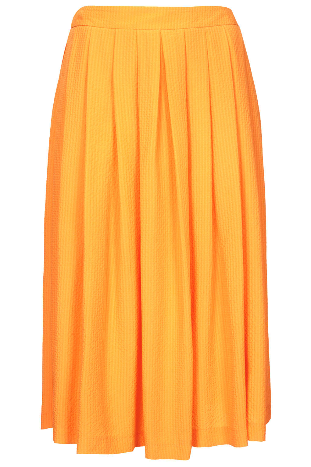 Topshop Petite Full Midi Skirt in Yellow | Lyst