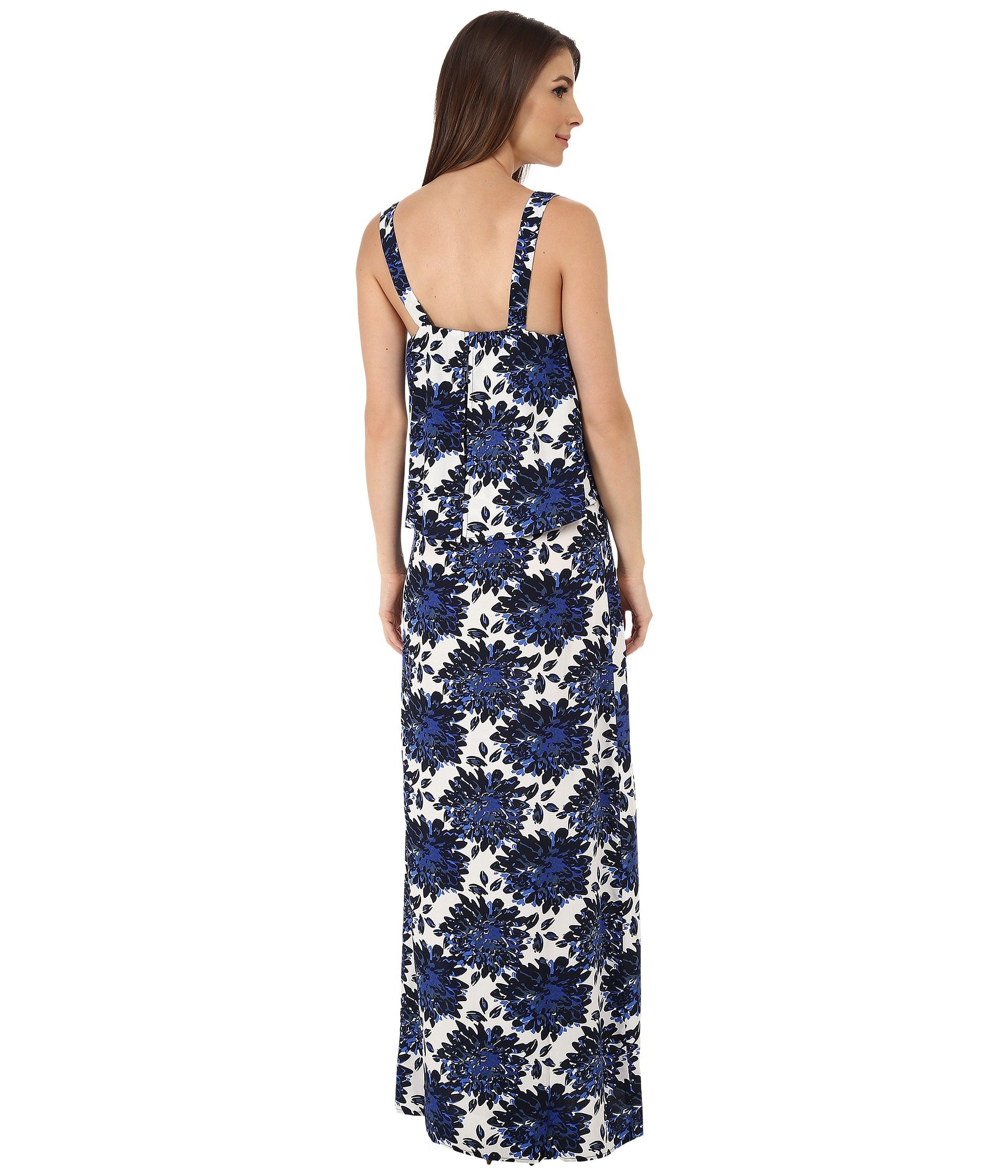 Lyst - Splendid Mediterranean Blossom Maxi Dress in Blue