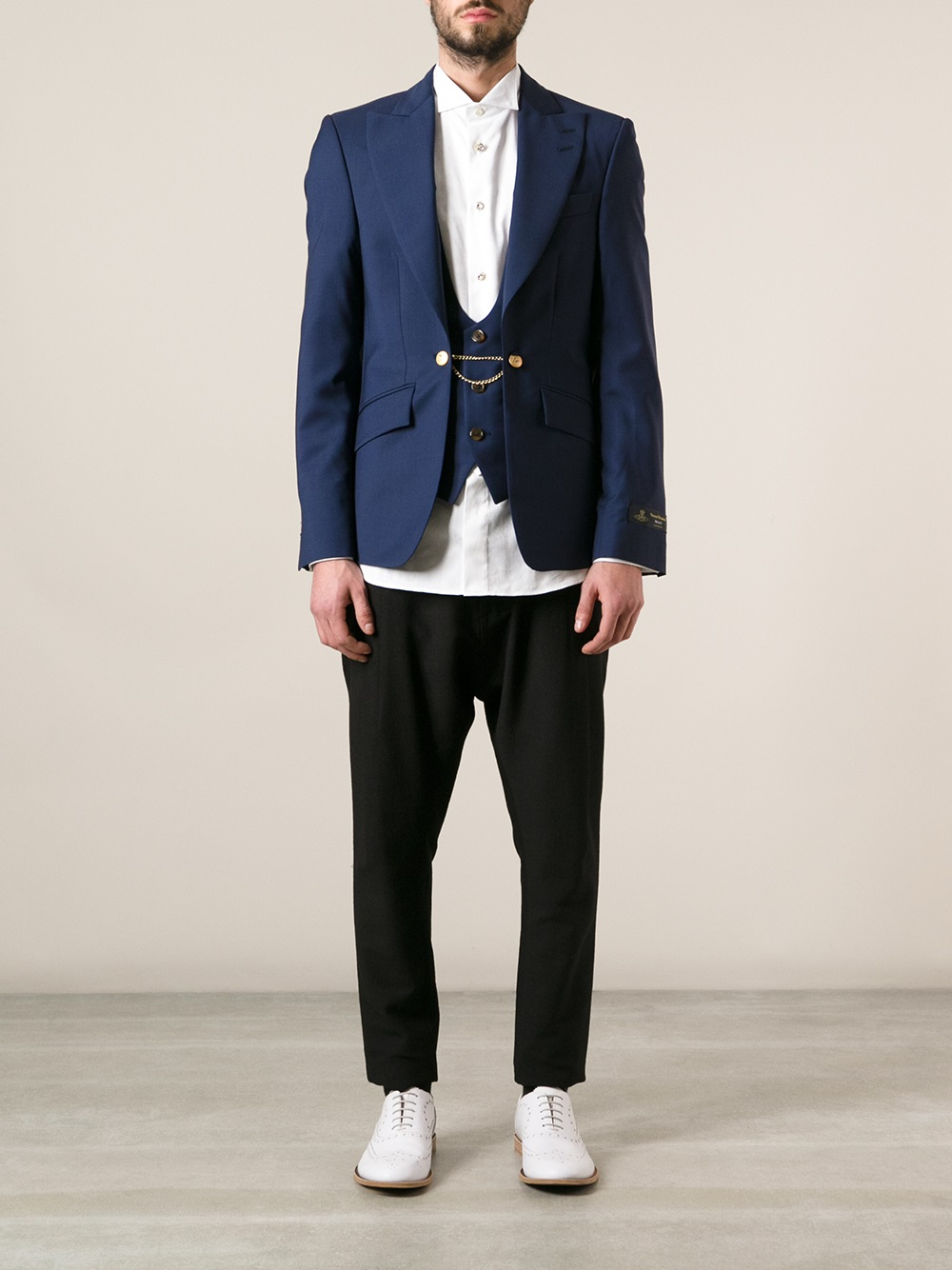 Lyst Vivienne Westwood Blazer And Waist Coat In Blue For Men Gallery