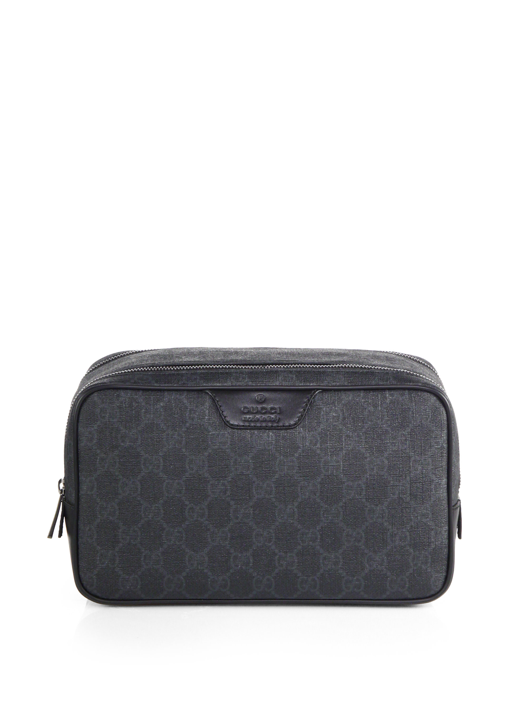 black gucci toiletry bag