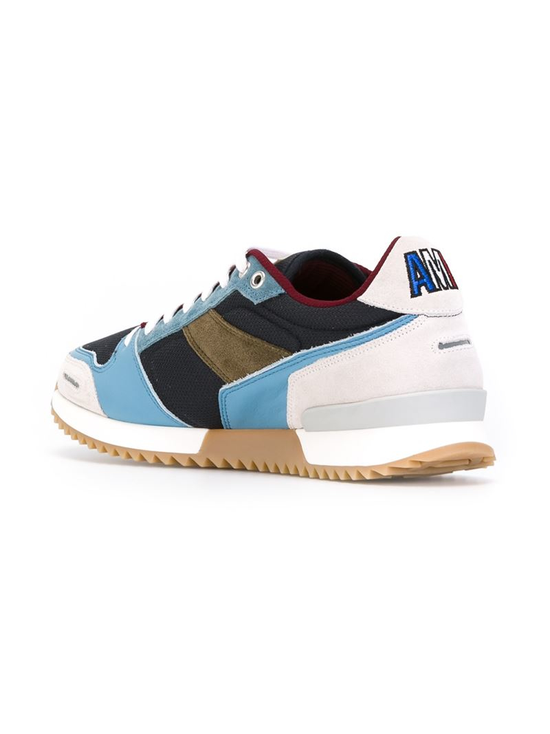 ami sneakers ami running sneakers in blue for lyst ami sneakers ami running sneakers in blue for lyst