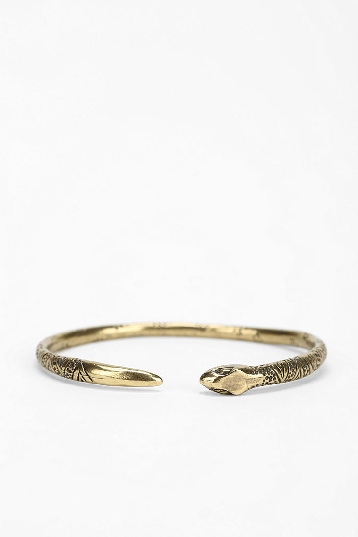 Lyst Dream Collective Snake Bangle Bracelet In Metallic Gallery