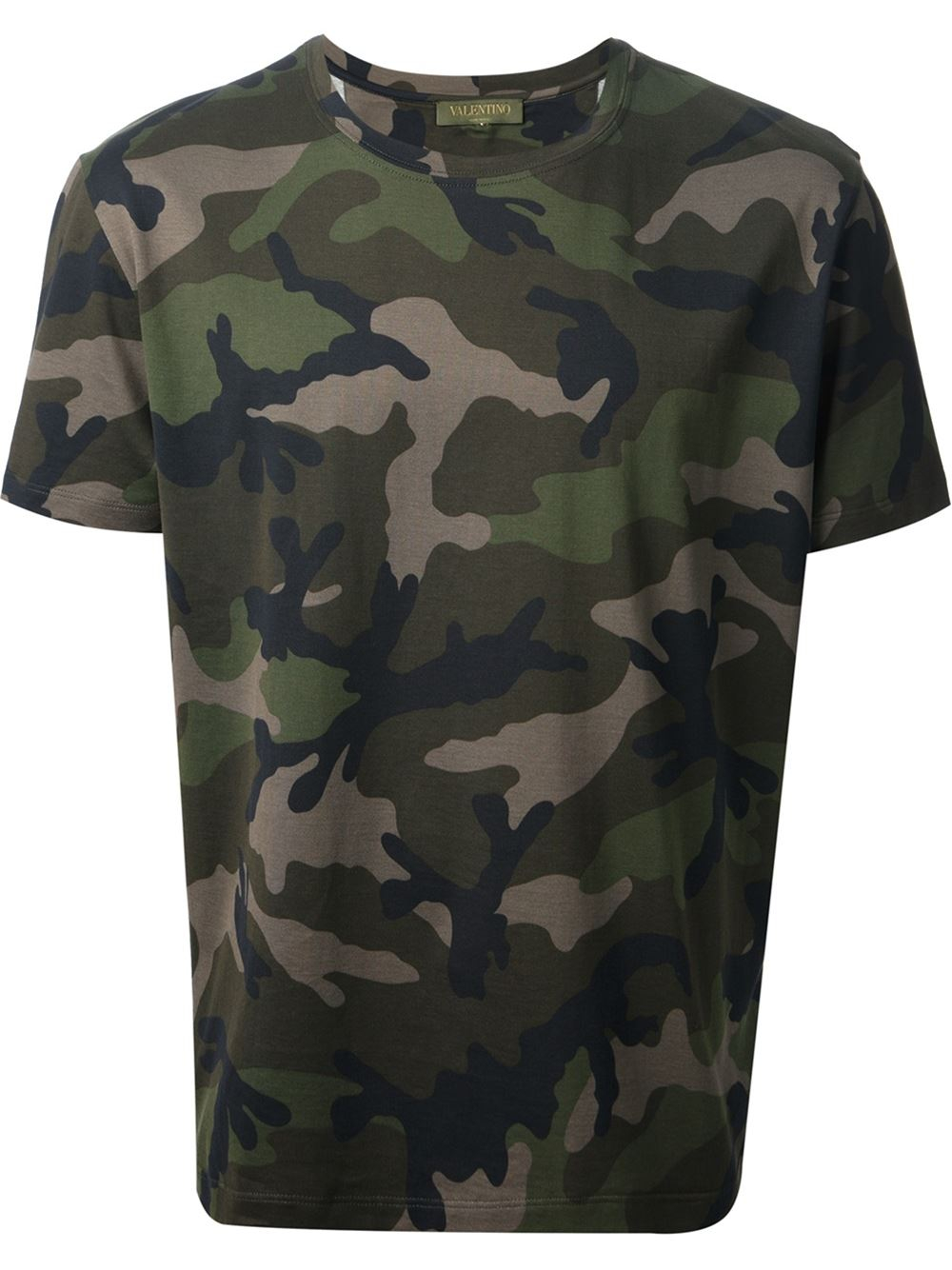 Valentino Camouflage Tshirt in Green for Men - Lyst