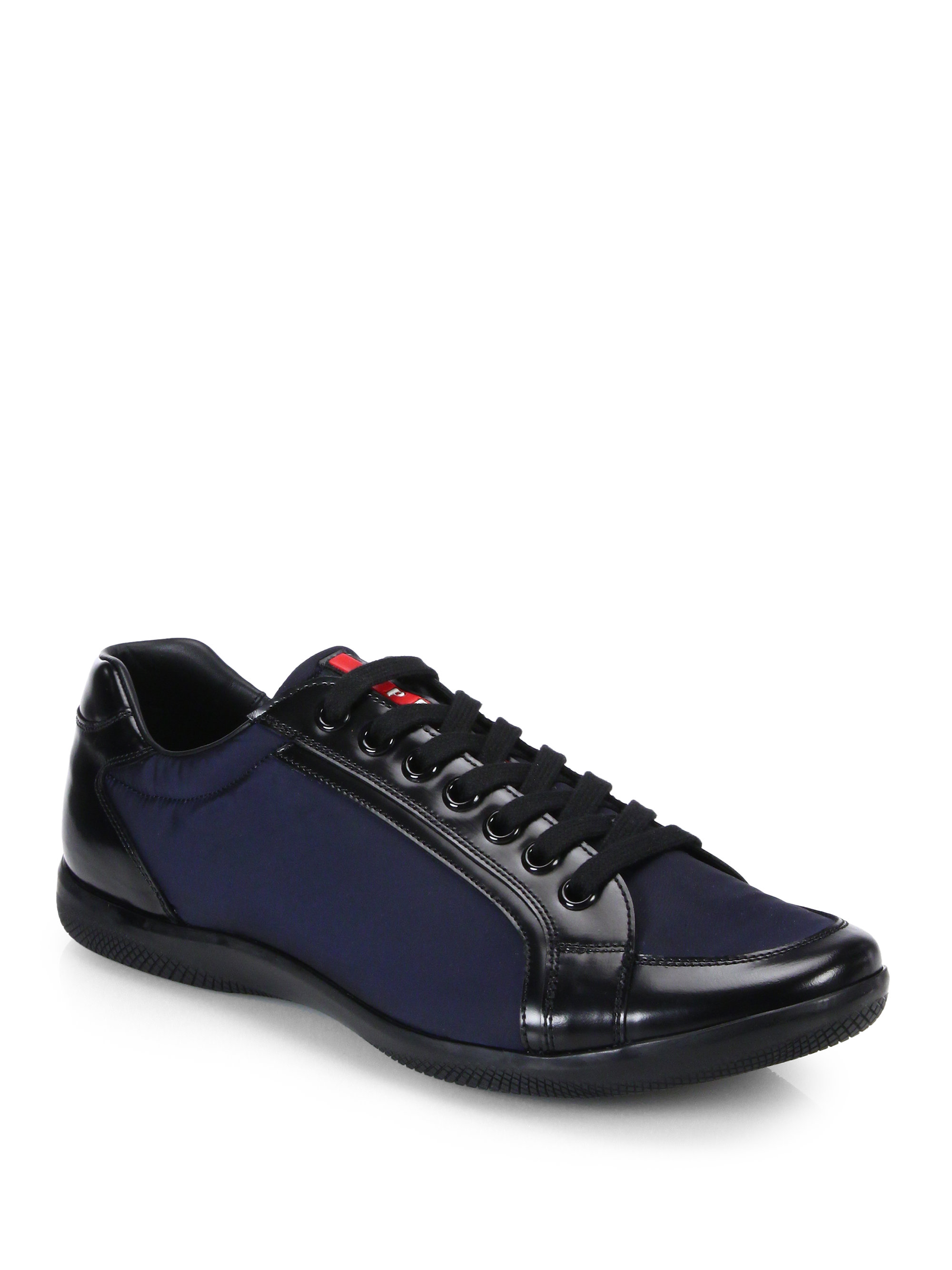 Prada Nylon Sneakers in Blue for Men | Lyst