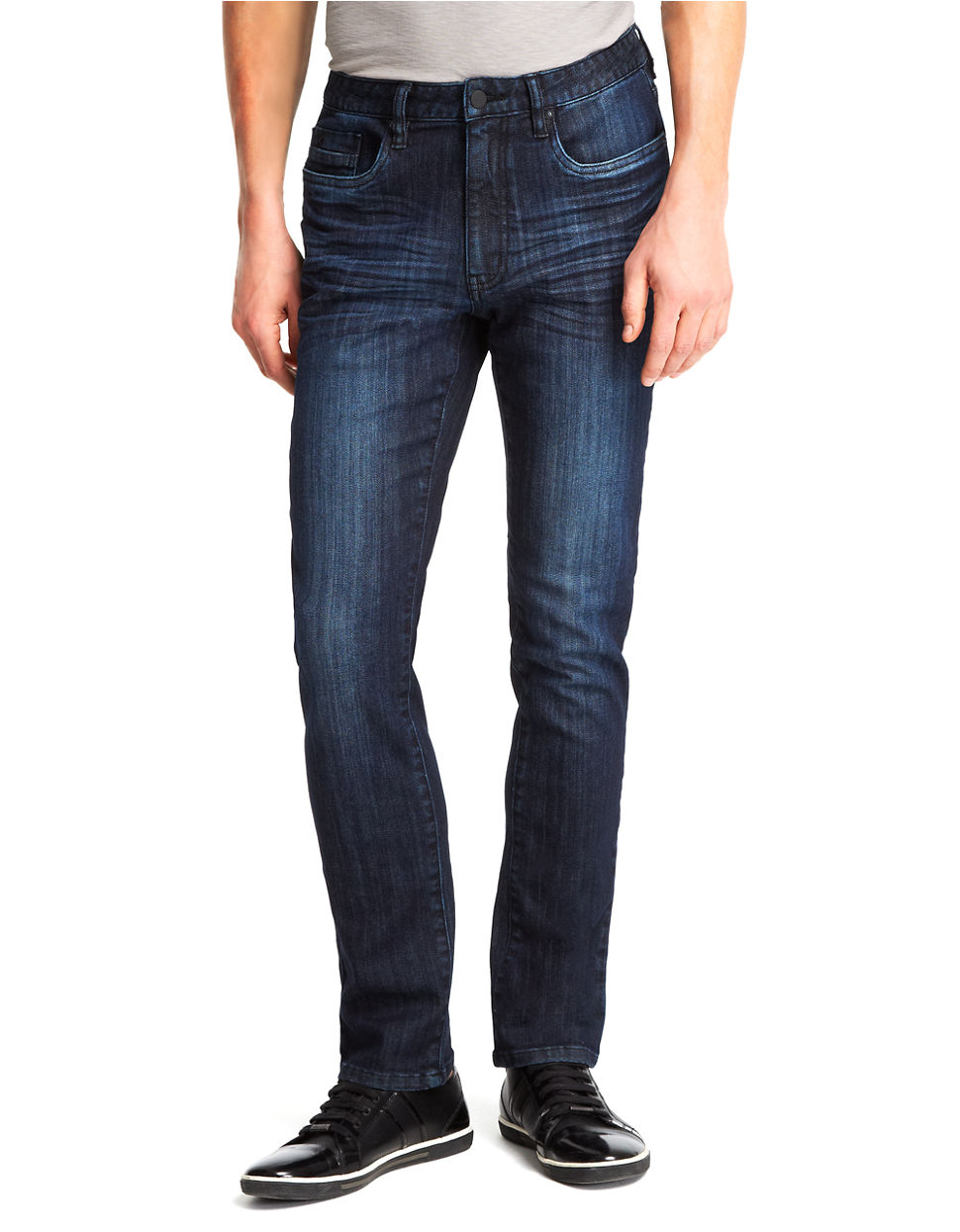 Lyst - Kenneth cole Straight Leg Jeans in Blue for Men