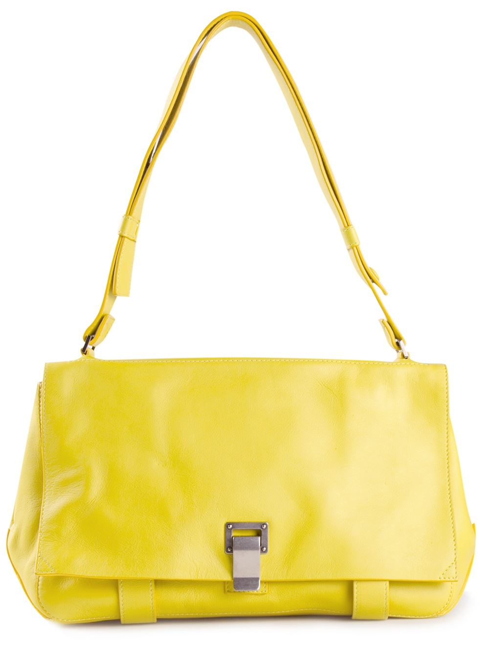 Lyst Proenza Schouler Large Courier Shoulder Bag in Yellow