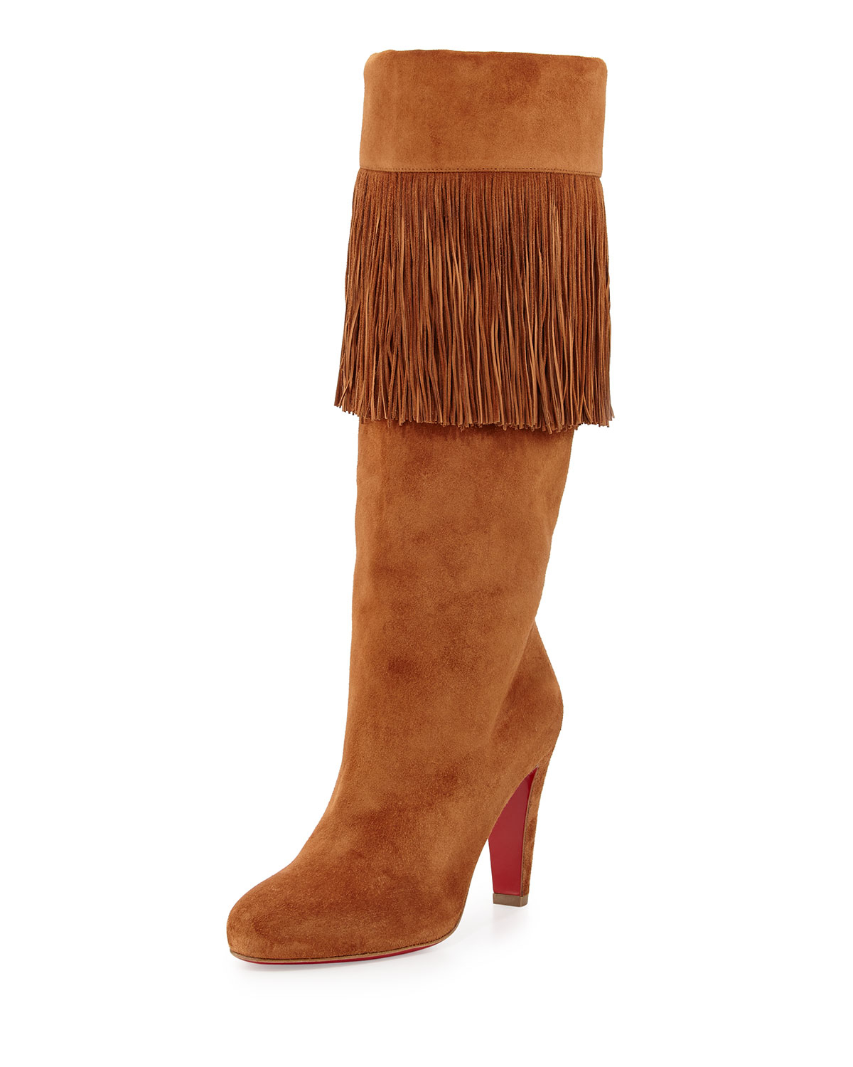 Peony Design ? christian louboutin brown fringe boots