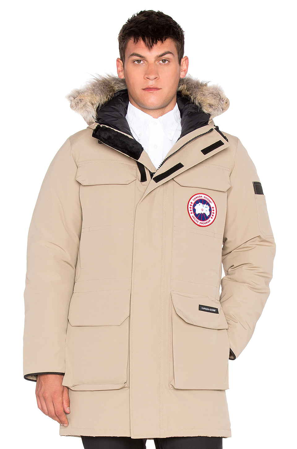 canada goose coyote fur trim canada goose coyote fur trim