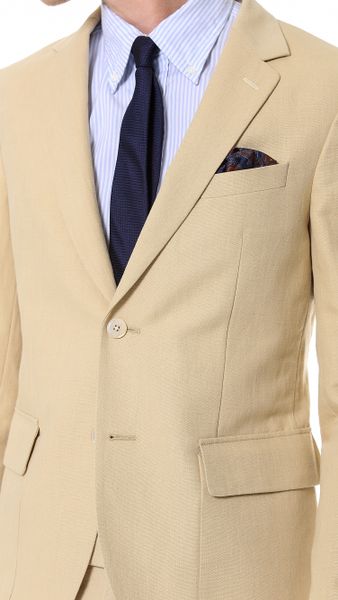 Gant Rugger Canvas Unconstructed Blazer in Beige for Men (Tan) | Lyst