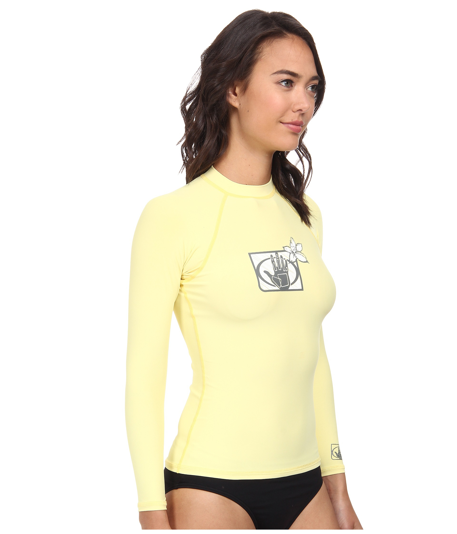 Lyst Body Glove Basic L/a Rashguard in Natural